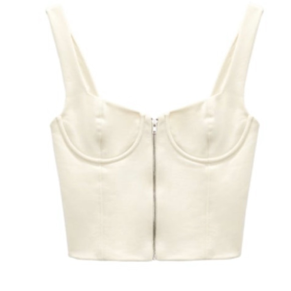 Zara plush corset top